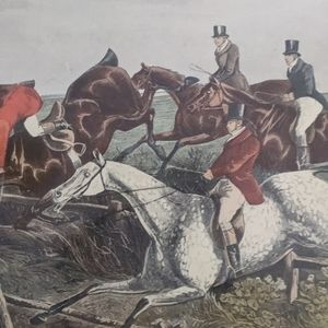 Antique Hunt Painting